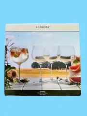 NEW Ecology Classic Gin Balloon Glass 780ml Set of 4 (RRP $80)