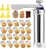 DIY Baking Cookie Press Kit, 4 Tips, 20 Discs, Easy-to-Use for Pro Designs
