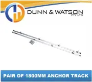 1800mm Anchor Track Tie Down Trailer Caravan Float 2x Track 4x Rings