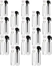 TOGEVAL 90pcs Glass Dropper Bottles Transparent Essential Oil Containers Leakproof Easy to Use for Crafts Aromatherapy and Travel