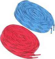 [GETAJGHSD] Ice Skate Hockey Shoe Laces 2 Pairs Flat Shoelaces Sturdy for Sneakers Roller Skates Boot Laces Easy to Adjust