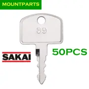 50X Ignition Key For Sakai Roller Compactor Loader Equipment 2820-00003-0