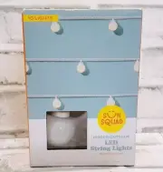 Indoor Outdoor Globe String Lights Weather Resistant 10ct LED NEW White Wire