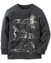 Carter's Boy's Long Sleeve "Awesome Space Explorer" Grey (3 Months)