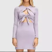 Alice McCall Real Thing Mini Dress - Long Sleeve Womens Designer Dress