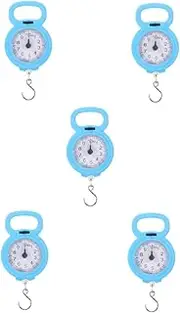 Baluue 5pcs Portable Suitcase Scale Lightweight Luggage Weight Scale Easy Hanging 0.1kg Accuracy for Travel Outdoor and Sports