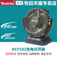 在飛比找露天拍賣優惠-【可開統編】makita 充電式電風扇DCF102ZX1/3