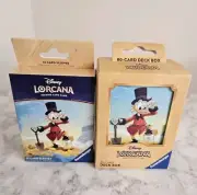 NEW Disney Lorcana Into the Inklands Scrooge McDuck Card Sleeve and Deck Box Set
