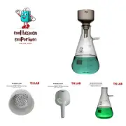 Buchner Funnel Kit Filter Flask Set 80mm Funnel and a 1000ml 1L Vacuum Flask ...