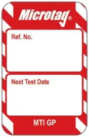Brady INSPECTION TAGS 47x30mm 20Pcs English, Polypropylene, White On Red