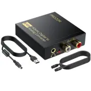 192Khz Digital to Analog Audio Converter Support 5.1CH Optical to RCA Convert...