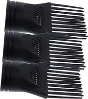 Professional Blow Dryer Comb Attachment 3pcs Set for Hair Dryer Brush Flat Mouth Wind Comb for Hair Dryer Hair Blow Dryer Brush