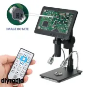 26MP Digital Microscope Camera Full HD 1080P 60FPS 7" LCD HDR +150X C-Mount Lens