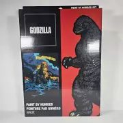 Godzilla Paint by Number Acrylic on Canvas 15 Color Paint Set NEW