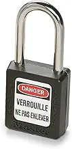 Master Lock 410 KD Safety Padlock, Black