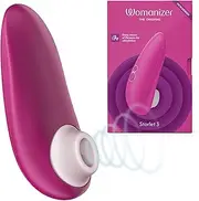 Womanizer Starlet 3 Clitoral Sucking Toy - Clit Stimulator with 6 Suction Speeds - Waterproof Sucker Vibrator - Rechargeable Vibrating Adult Sex Toys for Women and Couples - Pink