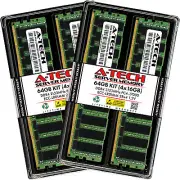 A-Tech 64GB 4x 16GB 2Rx4 PC4-17000L LRDIMM DDR4 2133 MHz ECC Server Memory RAM