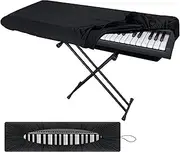 88 Key Piano Keyboard Cover,Piano Dust Cover With Drawstring Locking Clasp, Piano Music Keyboard Dirt Proof Cover,Adjustable Electric Piano Keyboard Covers for Digital Electric Pianos