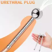 Male Stainless Steel-Urethral-Dilators Through-hole Sound Penis Plug Hollow Bead