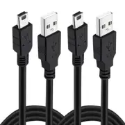2 Pack 10Ft PS3 Controller Charging Cable Mini USB Data Charging Cord for PS3