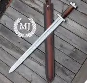 Viking Warrior God Full Tang Sword Custom Handmade Steel With Sheath