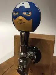 CAPTAIN AMERICA Tap Handle Beer Keg Figural Marvel Comics Avengers Kegerator