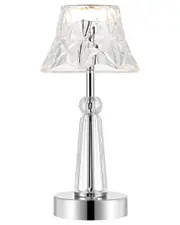 JONATHAN Y Madelyn 11In Bohemian Acrylic Rechargeable Integrated LED Table Lamp