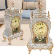Retro Antique Style Vintage Plastic Desk Clock Hotel Decorative Table Clock