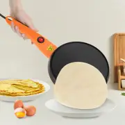 7?? Electric Crepe Pancake Maker Machine Hot Plate Griddle Non Stick 600W