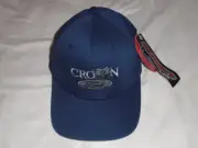 Vintage Crown Ford Dealership Flex Fit Large / XL Blue Baseball Hat - NEW