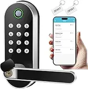 Sifely Smart Lock - Keypad Keyless Entry Biometric Fingerprint Door Lock - Passcode Code Digital Lock - Door Knob and Lever - Deadbolt Alternatives