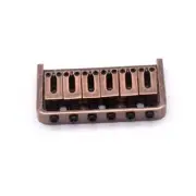 KD By AxLabs 6-String Hardtail Bridge - 3-Screw Mount - Antique Bronze