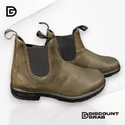 Blundstone 1615 Men's Suede Chelsea Boots Dark Olive Size 10.5