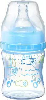 Babyono Baby Bottle Anti-Colic Feeding Bottle 0M+ Blue 120 Ml