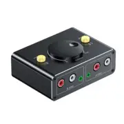 Sound Switching Device 3.5mm to 2RCA Two Way Converters No Power Need