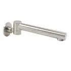 KYLINS Brushed Nickel Round Wall Mount Swivel Bathtub Faucet Water Outlet Spout
