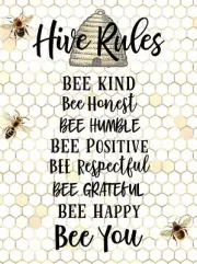 Be Kind Honey Bee Decor Bumble Sign Bee...