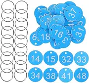 TOGEVAL 1 Set Valve Label Plastic Tags Heavy Duty Valve Tags Numbered Key Tag Multipurpose Number Tags Engraved Numbered Tags Multipurpose Numbered Tags Valve Identifying Tags Number Label