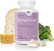 Houston Enzymes - Zyme Prime - 90 Capsules - Professionally Formulated to Support Digestion of Carbohydrates & Fats - Enhanced with Lactase for Lactose Intolerance - Helps Relieve Gas & Bloating