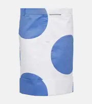 [Thom Browne] Thom Browne Polka-dot cotton mini skirt AU 6 white