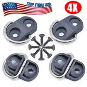 4PC Rear Trunk Boot Floor Cargo Net Tie Down Hook Ring Loop Hanging Clips Screw (for: Subaru)