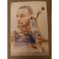 在飛比找蝦皮購物優惠-全新 勇士 Stephen Curry 摺疊海報  XXL 