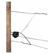 Bracket Offset with Plastic Pinlock Insulator 12 inch Black 1 Each By Gallagher