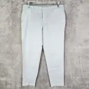 Womens light blue Ann Taylor LOFT Marisa Skinny Ankle Pants Mid Rise Size 4