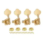4 Left Gold Vintage Open Style 4-strings Bass Tuning Pegs Tuners Machines Heads