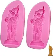 PHENOFICE 2Pcs Lovely Goddess Shape Silicone Ice Mold DIY Pudding Jelly Candy Cake Molds for Creative Treats for Baking Crafts