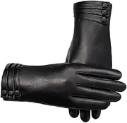 [BESPORTBLE] Leather Gloves Winter Warm Touchscreen Windproof Cycling Cold Protection Gloves