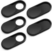 Webcam Cover Slide W3, [5-Pack] 0.6mm-Thin Metal Web Camera Cover Sticker