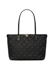 Tory Burch Small T Monogram Zip Tote