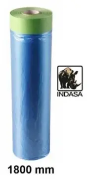 INDASA MASKING COVER ROLLS Pre Taped 25m 1800mm